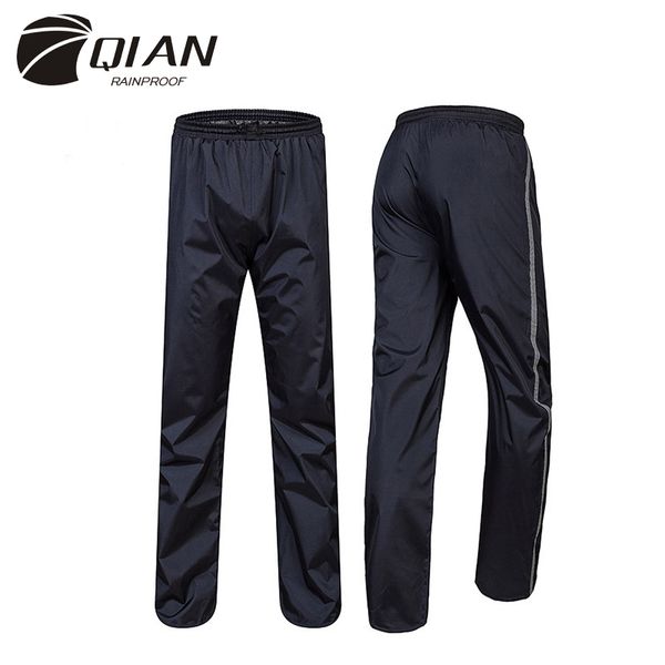 Qian impermeável capa de chuva mulheres / homens calças de chuva ao ar livre mais espessa calças impermeabildade de motos pescador de moto camping chuva calças de engrenagem 201110