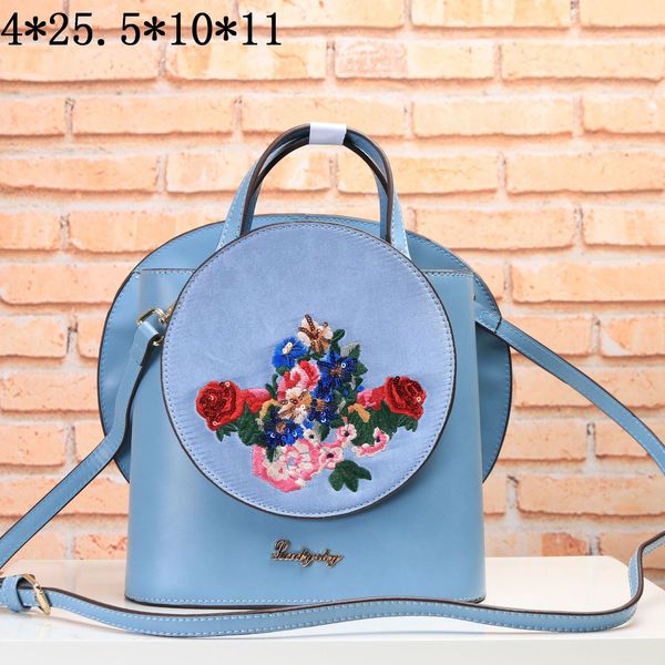 

ladysky women's exquisite pearl embroidery hand-held messenger silk bag national style
