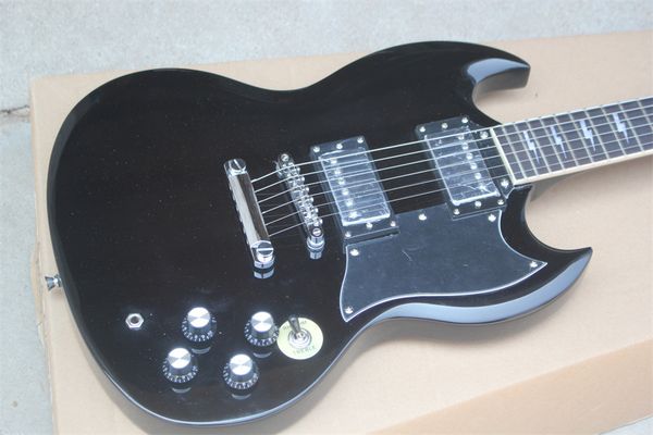 

electric guitar, delivery, support customization 6 strings black guitars guitarra