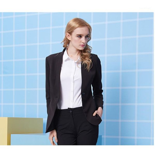 

women's two piece pants style slim fit black women tuxedos wedding suits for button business custom made1, White