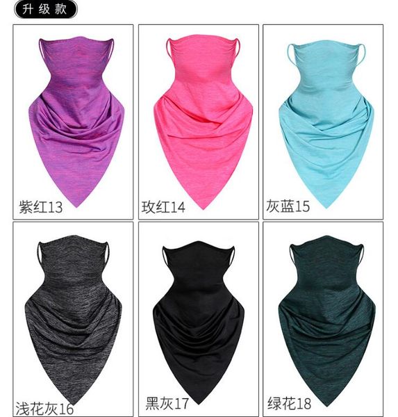 

и ухо магия сетка лед женщины езда шарф висячие дышащая партия mens silk color mask шарф треугольник различных маски wmtcz xhlight