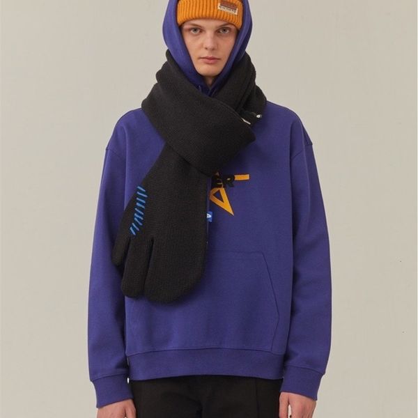 

autumn and winter 2020 new ader men's and women's street fashion haowu wool scarf personality fashion trend leisure, Black;green
