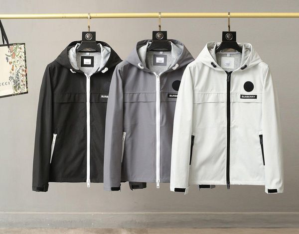 

20 new arrival mens designer hoodie sweatshirt cotton pullover burb windbreaker coat sweater streetwear winter clothes, Black;brown