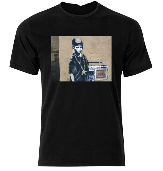 

b boy бэнкси - графический хлопок футболка с длинным рукавом короткий harajuku хип-хоп tee shirt спорт толстовка с капюшоном толстовка