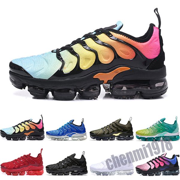 

2020 tn plus men women athletic shoes grape triple black white sunset wolf grey olive metallic silver casual outdoor sneakers size 40-46 c19