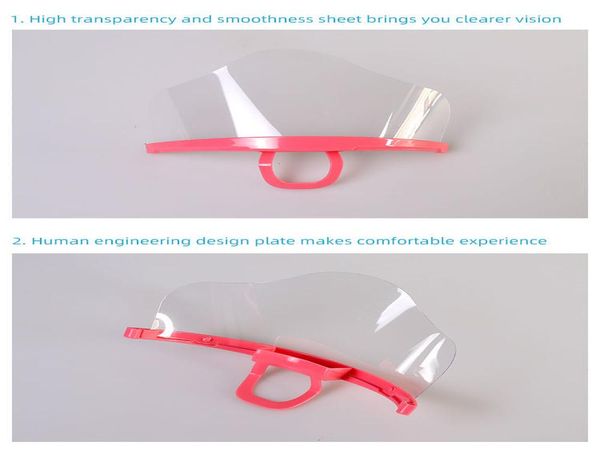 

transparent catering mask fog catering food l plastic kitchen restaurant smile mouth masks jllpir, Black