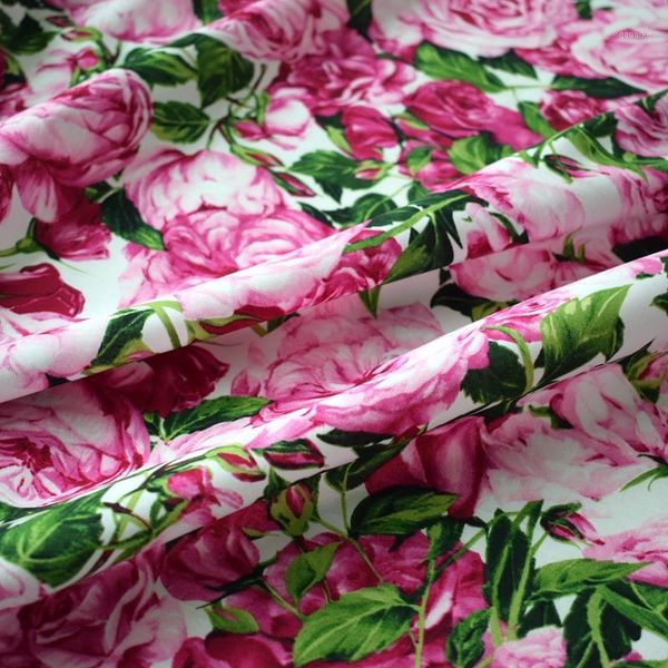 

width 140cm dye flowers kids cotton fabric for dress tissus au metre en coton tecidos a metro chinese diy tissus au meter telas1, Black;white