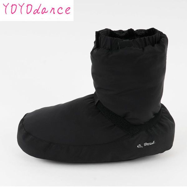 

ladies black purple ballet point warm-up shoes castle flo dance boot fit for 22.5cm to 26.5cm, Black;red