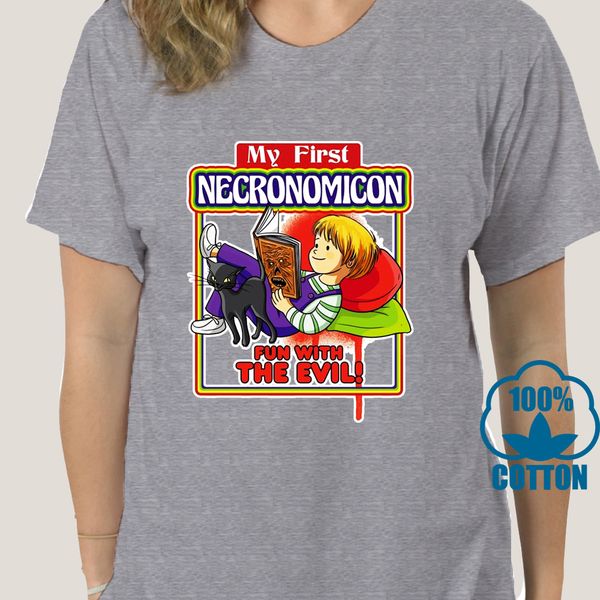 

3737a my first necronomicon tees fun with the evil witchcraft t shirt t shirt short sleeve gift idea clothes sport hooded sweatshirt hoodie