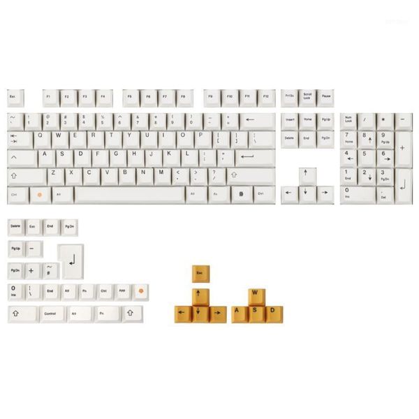 

keyboards 136-key keycap group oem summary sublimation pbt for 64 68/84/96/87/104 key mechanical keyboard (this is only keycap)1