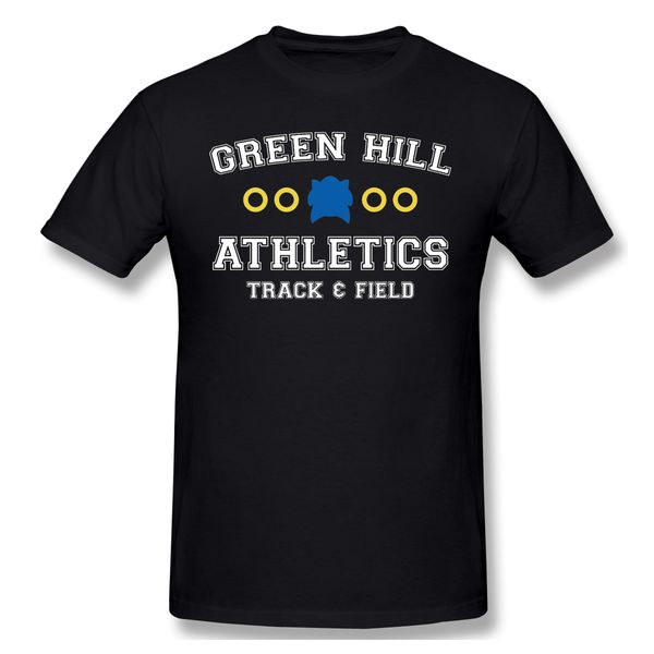 

sport green hill athletics funny t-shirt men summer o neck casual cotton t shirt graphic tee sonic the hedgehog crew neck top