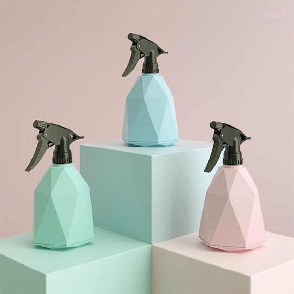 

600ml creativity prismatic plastic spray bottle home water the flower pour water portable refillable container moisture atomizer1