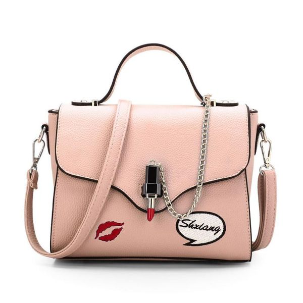 

selling women's shoulder bag pu leather lipstick chain buckle handbag new single shoulder diagonal bag ladies party handbag