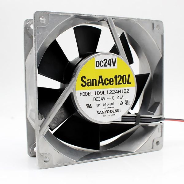 

fans & coolings 109l1224h102 dc24v 0.21a genuine japanese sanyo 12cm 12038 120x120x38mm aluminum frame fan1