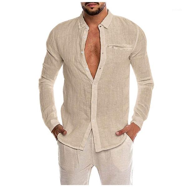 

new design fashion plus size autumn men's loose cotton blend solid shirt button pocket long sleeve shirt blouse1, White;black