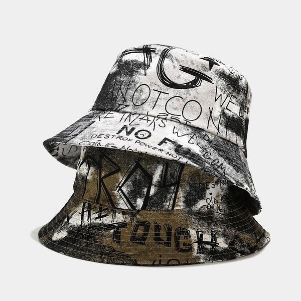 

summer bucket hat women english letters cotton sun protection cap men's panama hat gorro de cap zz-469, Blue;gray