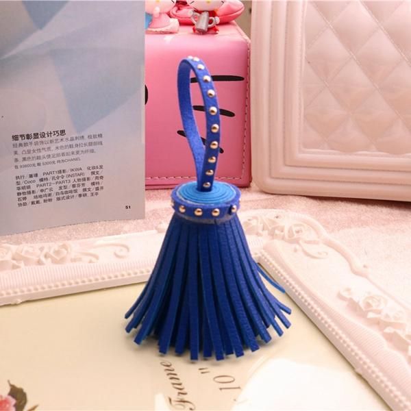 

5pcs imitation suede rivets tassels jewelry curtain garments decorative accessories key hand catenary pendant craft tassels diy h wmtwsf