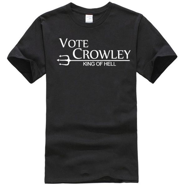 

vote crowley mens t-shirt supernatural fan design winchester sam dean brothers sport hooded sweatshirt hoodie