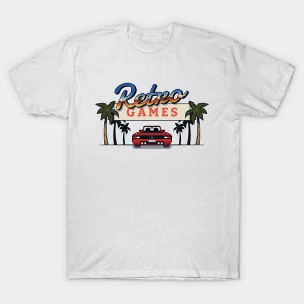 

men t-shirt retro games for old school gamers tshirt women t shirt1, White;black