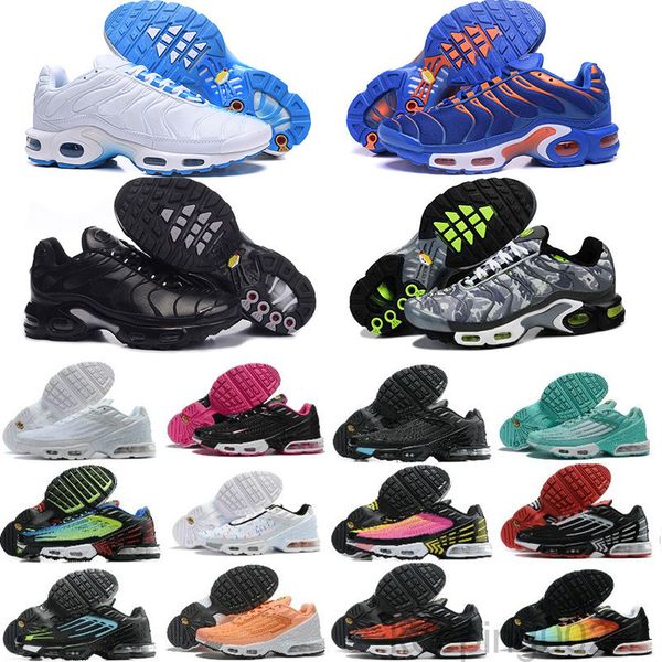 

new tn plus casual shoes classic outdoor run shoes tn black white sport shock sneakers men requin olive silver in metal bnb3