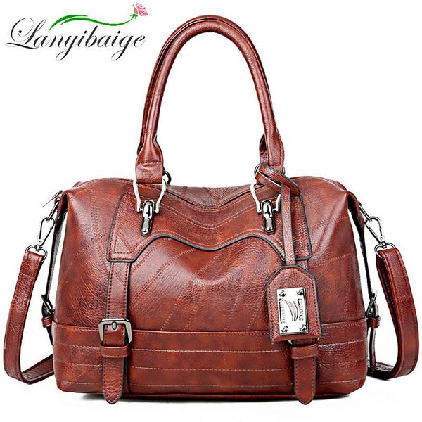 

women leather handbags big pu women bag casual female shoulder bags tote boston bag sac main femme shoulder