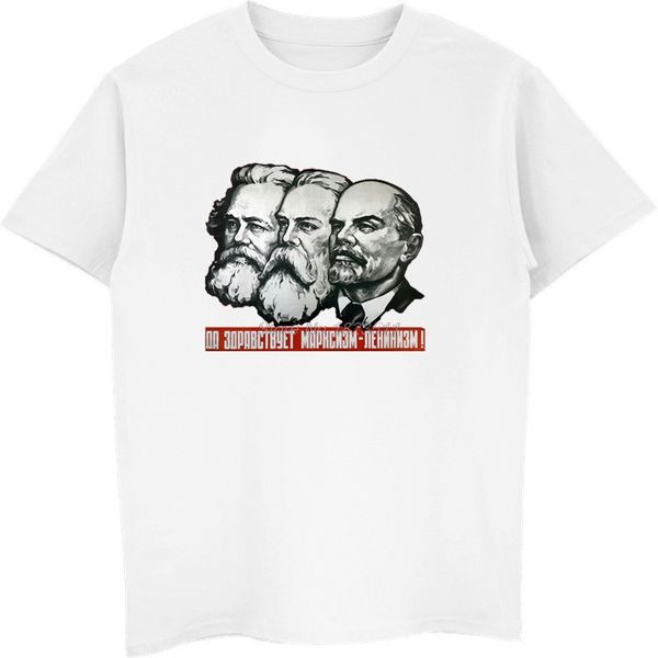 

new summer cool lenin marx engels soviet union men cotton short sleeve harajuku streetwear hoodie designers t shirts sweatshirt