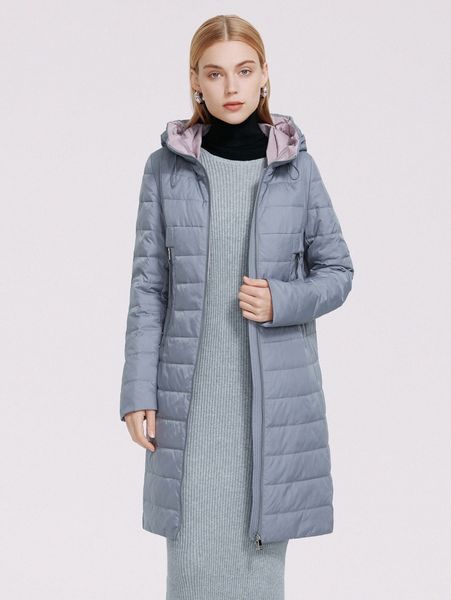 

zip up hooded padded winter coat 34b6#, Black