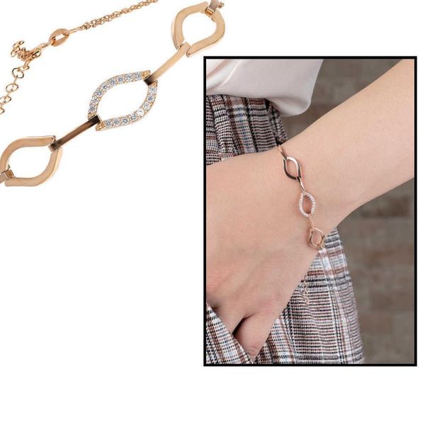 

tesbihane циркон cubic пк циркония набор марина модель розового цвета стерлингового серебра 925 womens браслет, Black