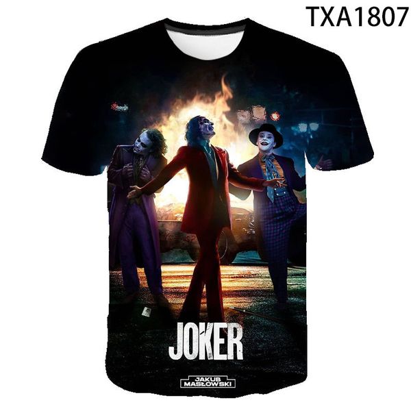 

new joker clothing wild trend fun cool quality 3d print shirts oversized horror hentai men clothing