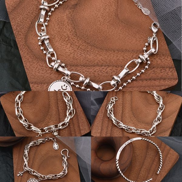 

fbhci south korea east simple round brand smiling face thai silver bracelet women gate ins lightboudoir bracelet ojwgh, Golden;silver