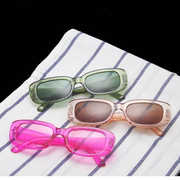 

sunglasses trendy small frame square for women 2021 fashion transparent sun glasses men colorful shades eyewears, White;black