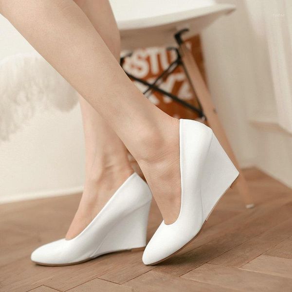 

women wedding high heel shoes fashion pointed toe slip on pumps shallow dress ladies shoes lazy white pink purple1, Black