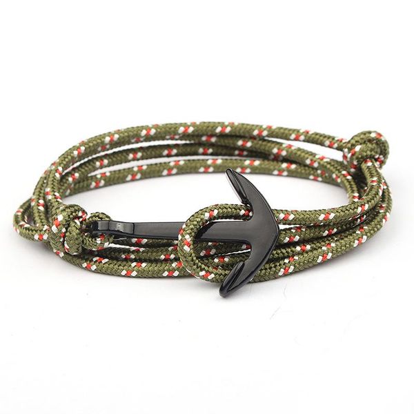 

eif dock регулируемый paracord anchor браслет женщина мужчины шарм браслеты сплава якорь нейлон веревка сеть armband 2020 summer beach jlldq, Golden;silver