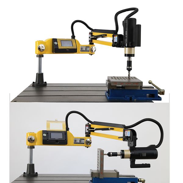 

universal electric tapping machine ce cnc m3-m16 electric tapper arms tools taps 220v power metal working threading machine