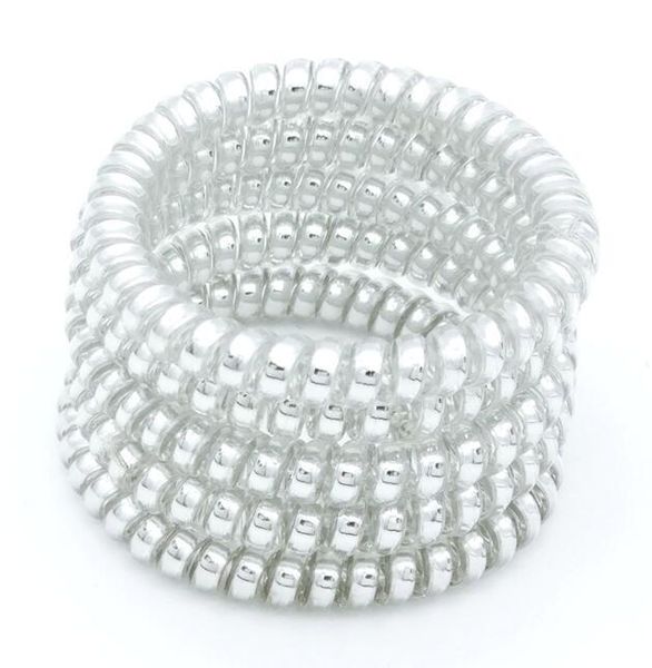 

размер 4,5 см упругие резиновые резиновые резиновые проволоки пластиковые веревочные аксессуар bbyoap, Silver