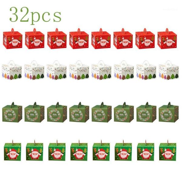 

selling 2020 products christmas pattern diy christmas eve apple gift decoration gift box 32pcs drop shipping wholesale1