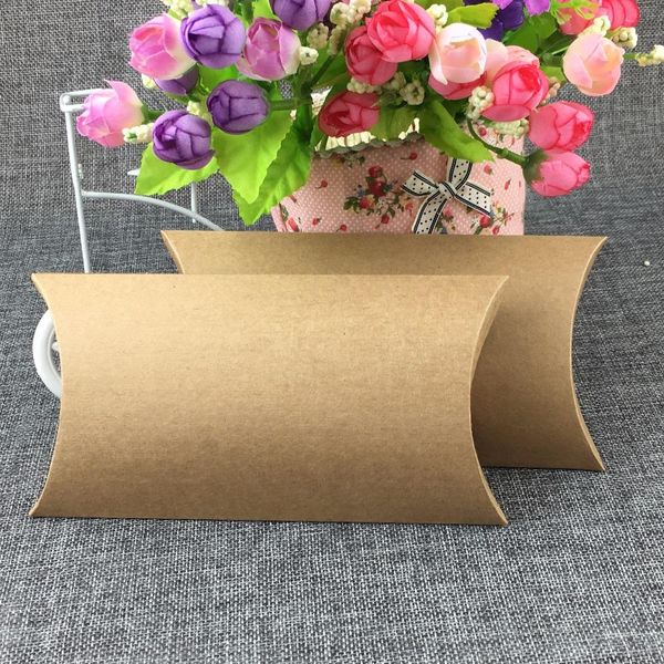 

24pcs paper pillow boxes blank gift box kraft stroage box for candy craft petal jewelry favor wedding event supplies wmtgdx bdesybag