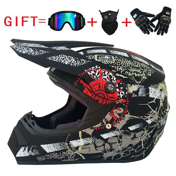 

motorcycle cross-country helmet motorcycle helmet four seasons men and women cross-country goggles glove mask