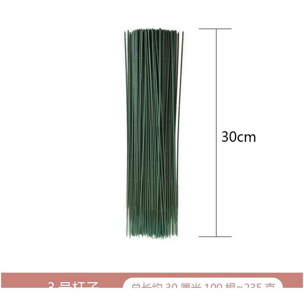 

10pcs 18/25/40cm artificial green flower stem diy floral material handmade wire stem accessoies for wedding home de jllutu