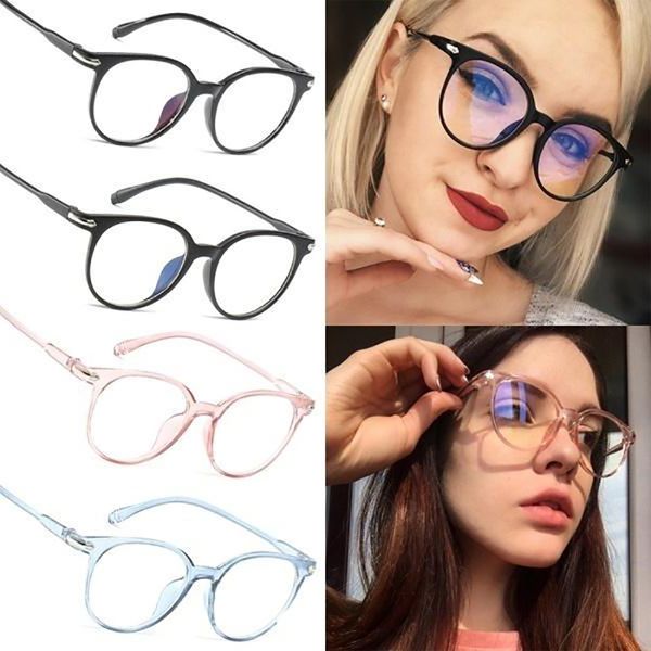 

new glass transparent arrow spectacles pc plain vintage eyeglass round frame glasses