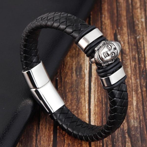 

charm bracelets classic fashion trend leather woven bracelet multilayer men's boutique sports jewelry birthday gift, Golden;silver