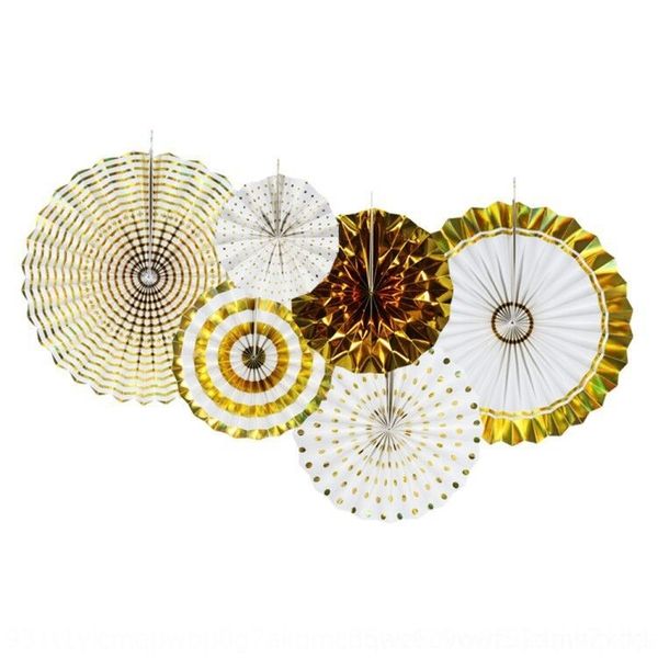 

y5qll bronzing paper flower folding flower 6 sets paper fan fan home decoration party and decorative cloth flowers flowers and flowerslayout