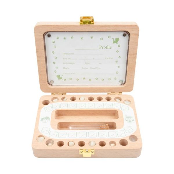 

wooden p frame fetal hair deciduous tooth box newborn baby souvenirs gift lj201105