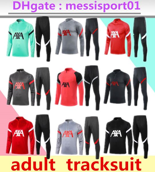 

2020 2021 tracksuit soccer training suit jersey tracksuits long sleeve soccer set 2020 2021 training suit kit, Black