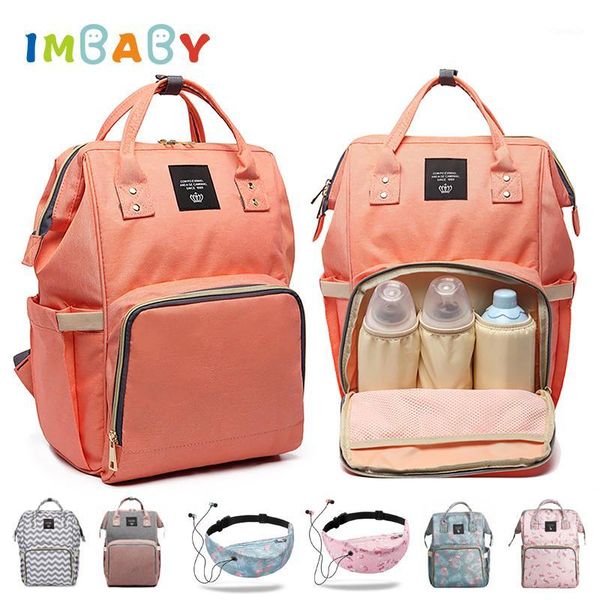 

diaper bags imbaby maternity mummy fashion large capacity travel nursing bag stroller mom's backpack wheelchair1