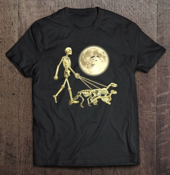

dog walking skeleton halloween men s 3xl homme plus size hoodie designers t shirts sweatshirt