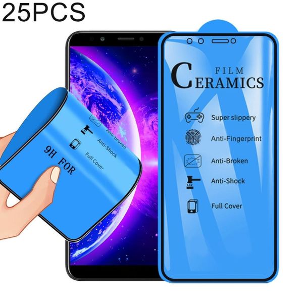 

25 pcs 25d full glue full cover ceramics film for huawei honor 7c