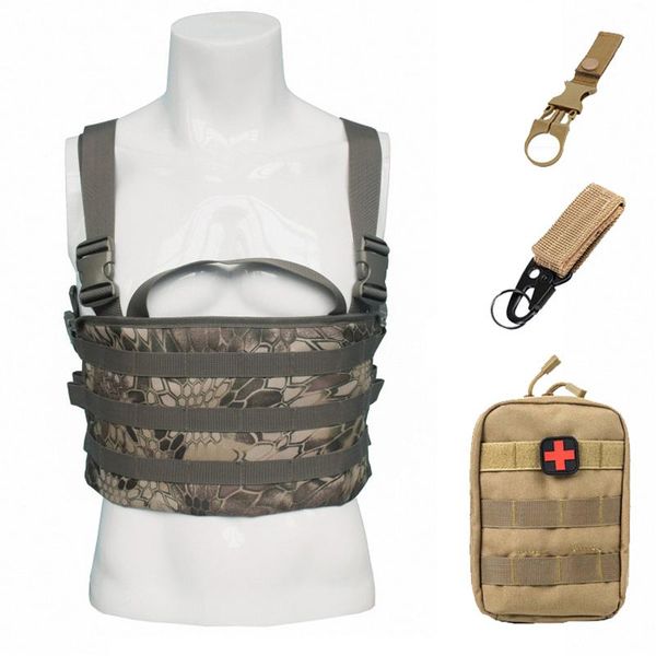 

hunting jackets tactical molle duty vest army combat chest rig bag cs training paintball outdoor equipment, Camo;black