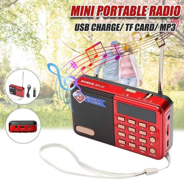 

digital radio speakers portable mini fm radio speaker usb music player antenna handspockets receiver outdoor1