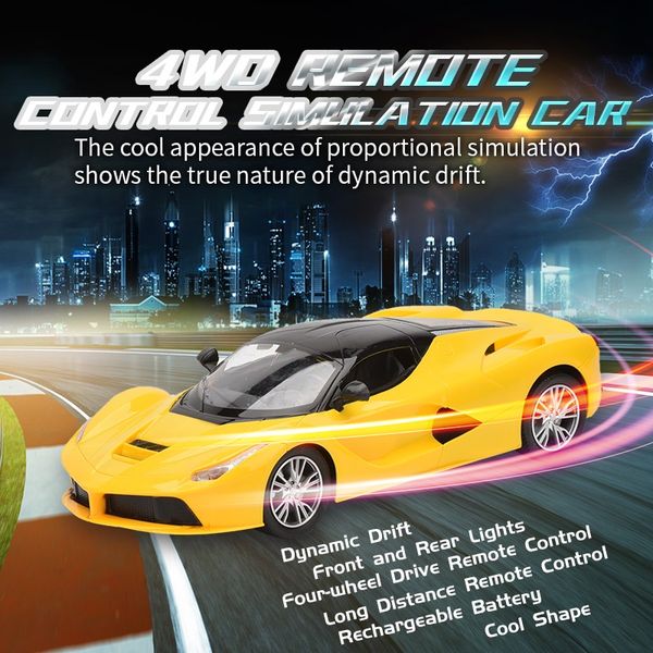 

1:14 remote control car kid cool remote control racing car model rc sports car toy kid boy gift